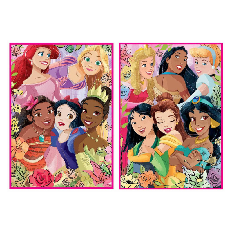 2 Puzzles - Disney Princesas - 500 peças