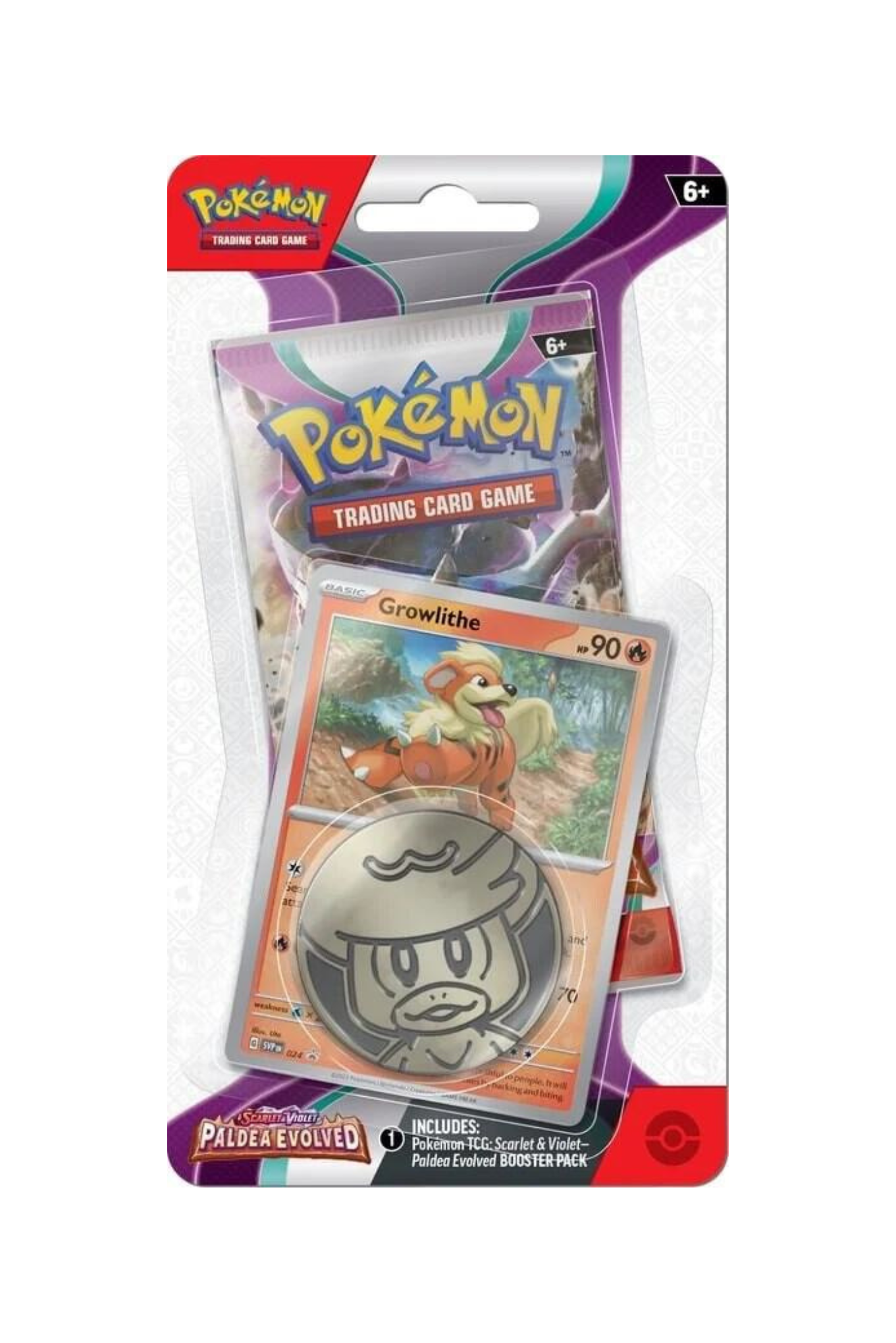 TCG-Pokemon-Checklane-Blister-Paldea-Evolved-Growlithe