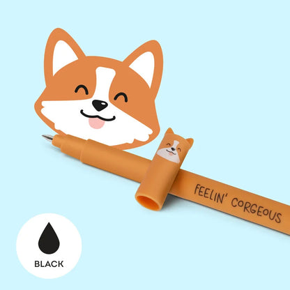 Caneta-Apagavel-Legami-Corgi-Preta