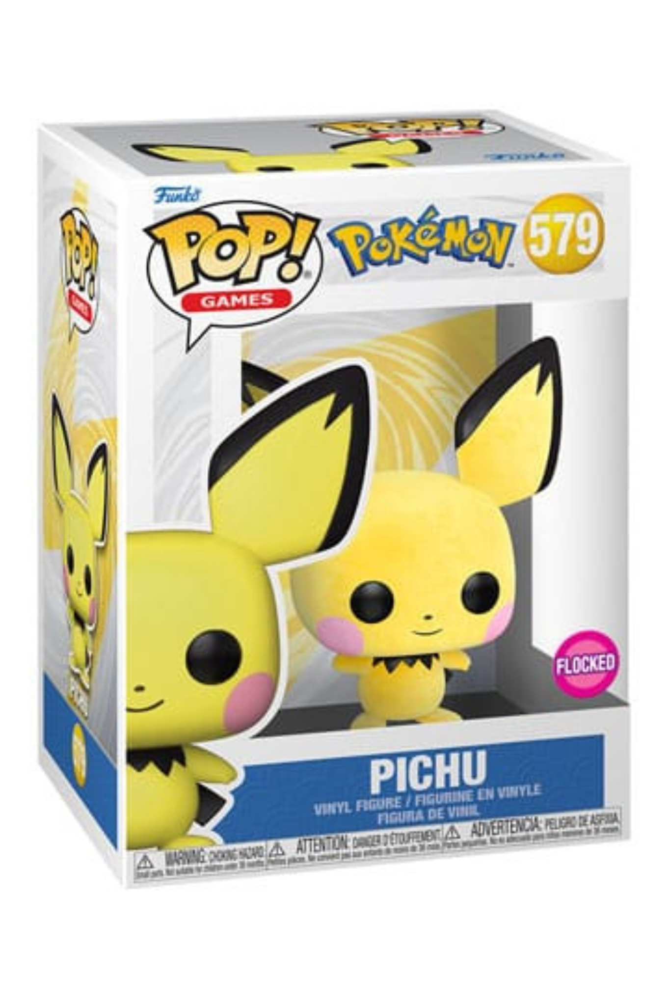 Funko-Pop_-Pokemon-Pichu-579-Flocked