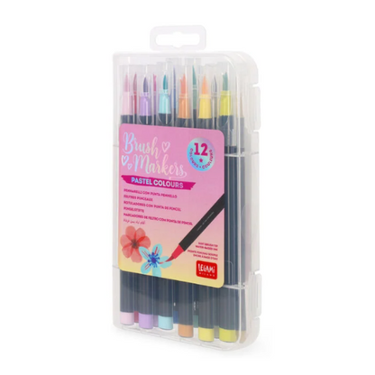 Legami-Caixa-12-Marcadores-com-Ponta-de-Pincel-Tons-Pastel