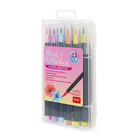 Legami-Caixa-12-Marcadores-com-Ponta-de-Pincel-Tons-Pastel