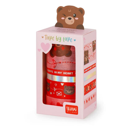 Legami_Conjunto_de_5_Fitas_Adesivas_Tape_by_Tape_Teddy_Bear