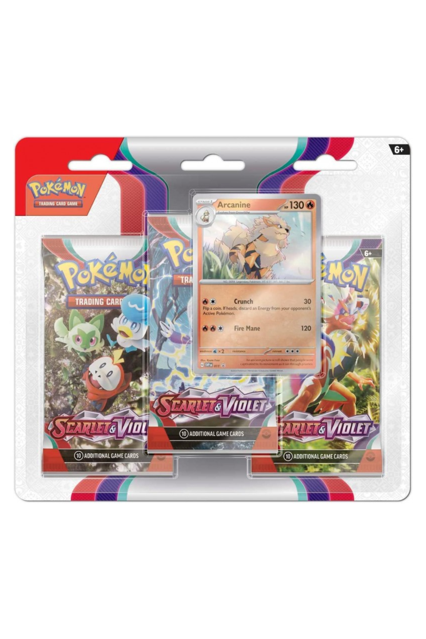 TCG-Pokémon-Scarlet-&-Violet-Base-Set-3-Pack-Blister-Arcanine