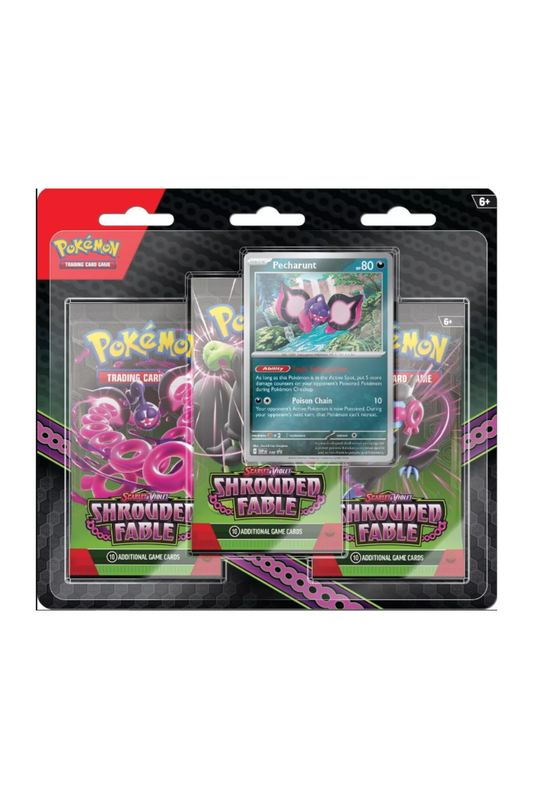 TCG-Pokemon-Shrouded-Fable-3-Pack-Blister-Pecharunt